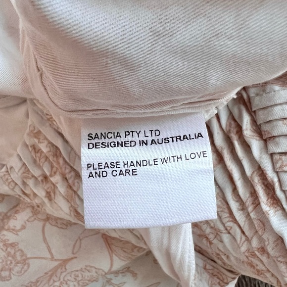 Anthropologie Cream Pink Floral Jumpsuit - Picture 14 of 16